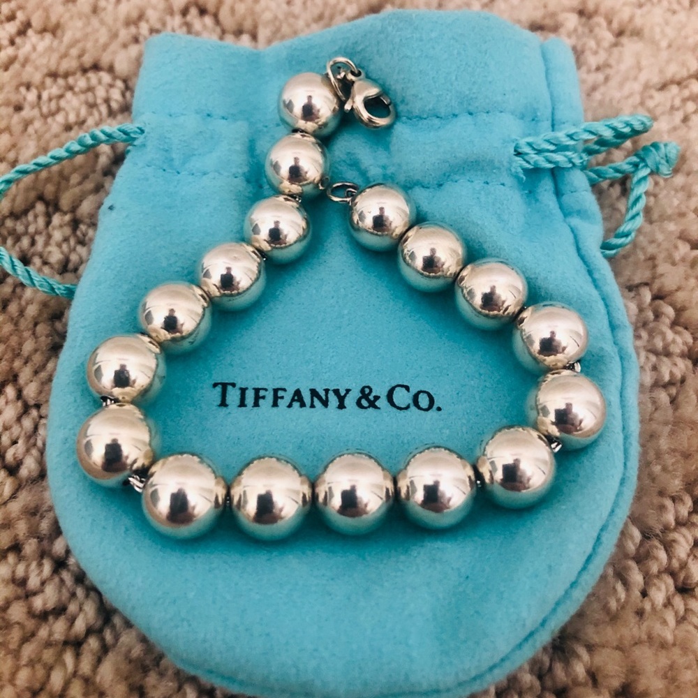 Tiffanys Beaded Sterling Silver Bracelet